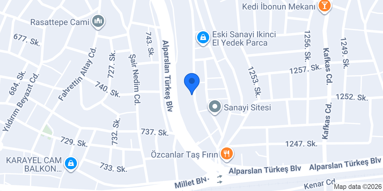 Orhanoğlu Madeni Yağ Ldt.Şti. konumu