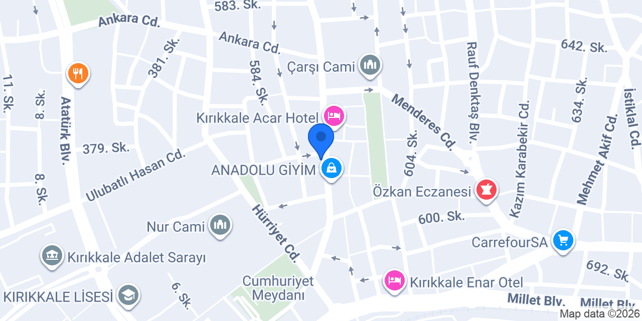 TCA Mimarlık konumu