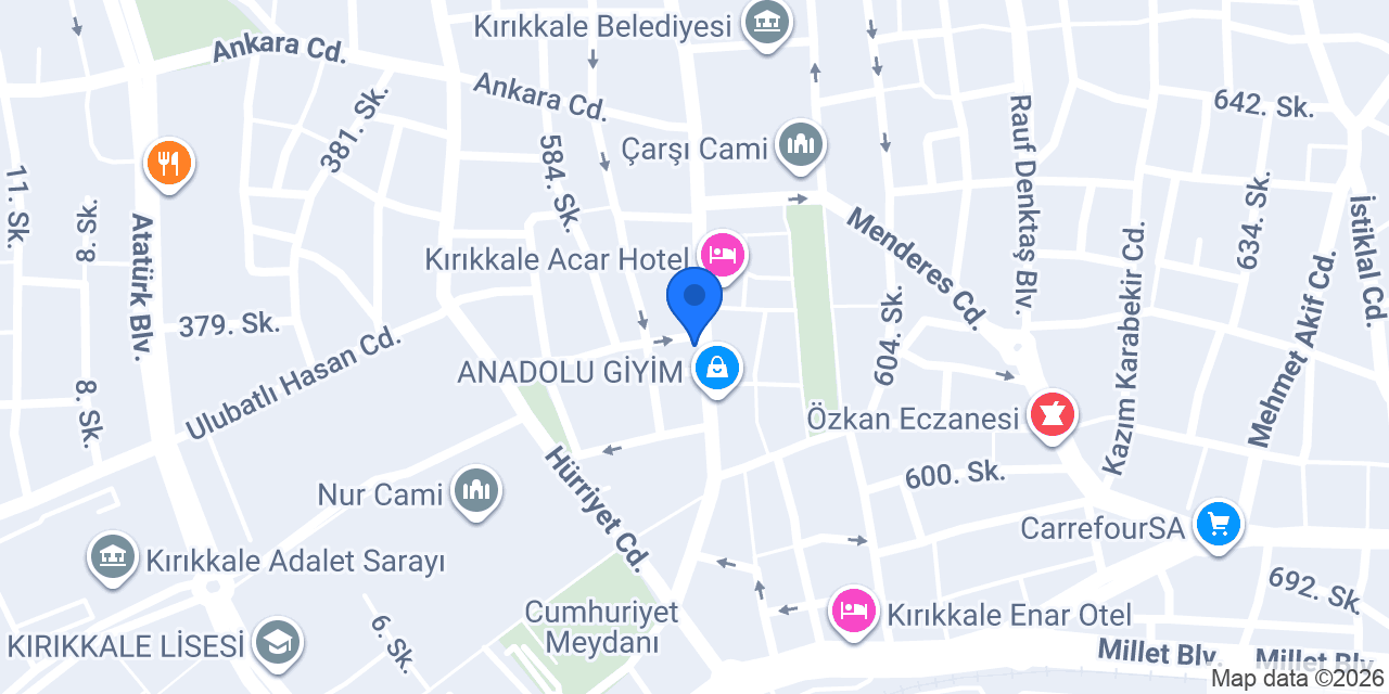 Aytekin Mimarlık konumu