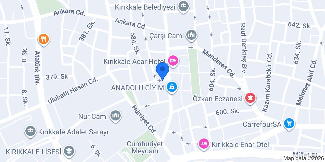 Mert Çiçekçilik konumu