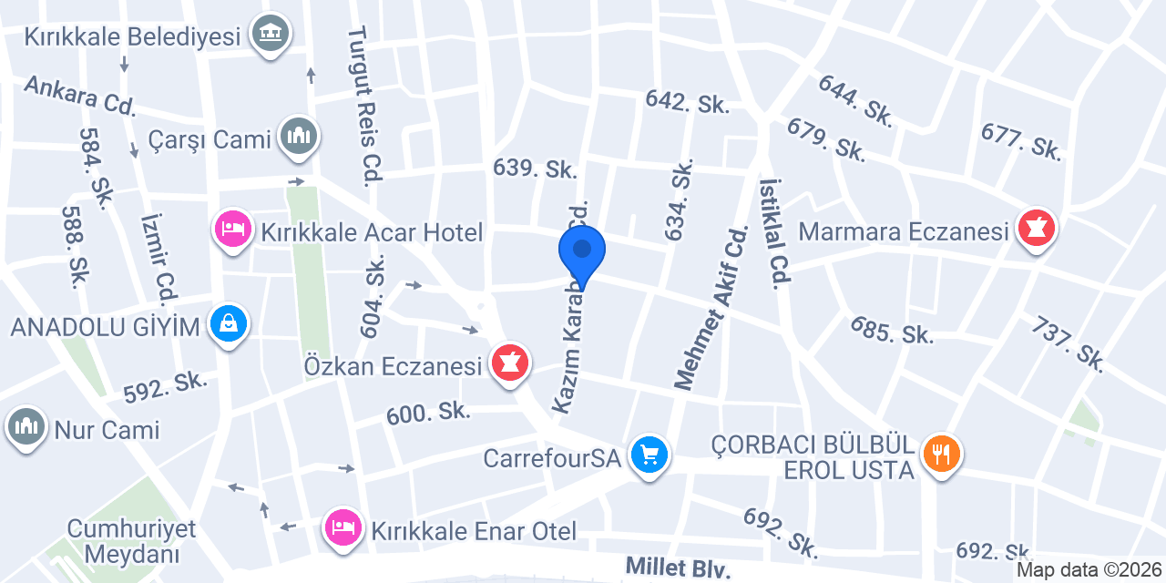 SİNEM Elektrik Su Doğalgaz konumu