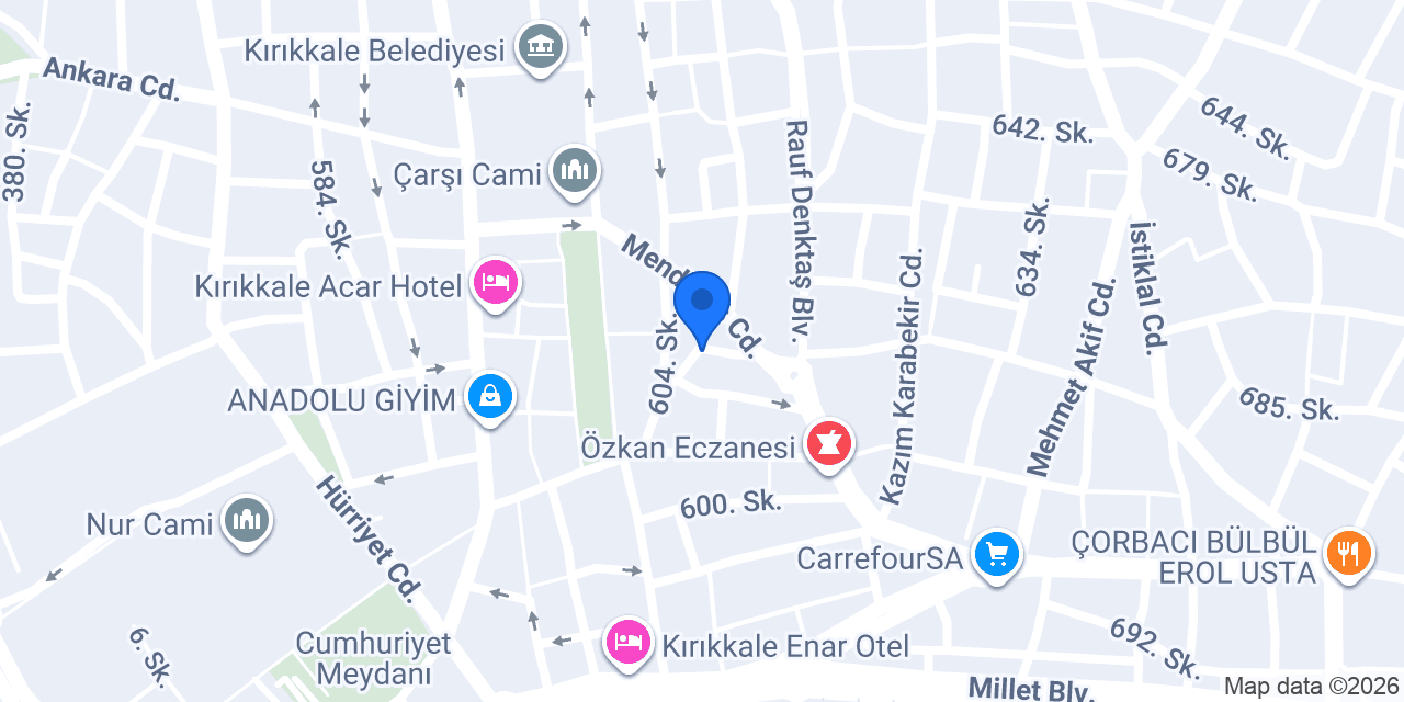 Kırıkkale Eylülce Temizlik Şirketi konumu