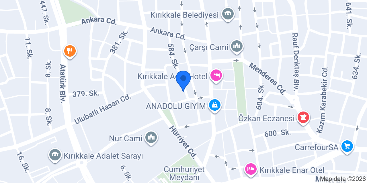 Suriyeli Terzi konumu