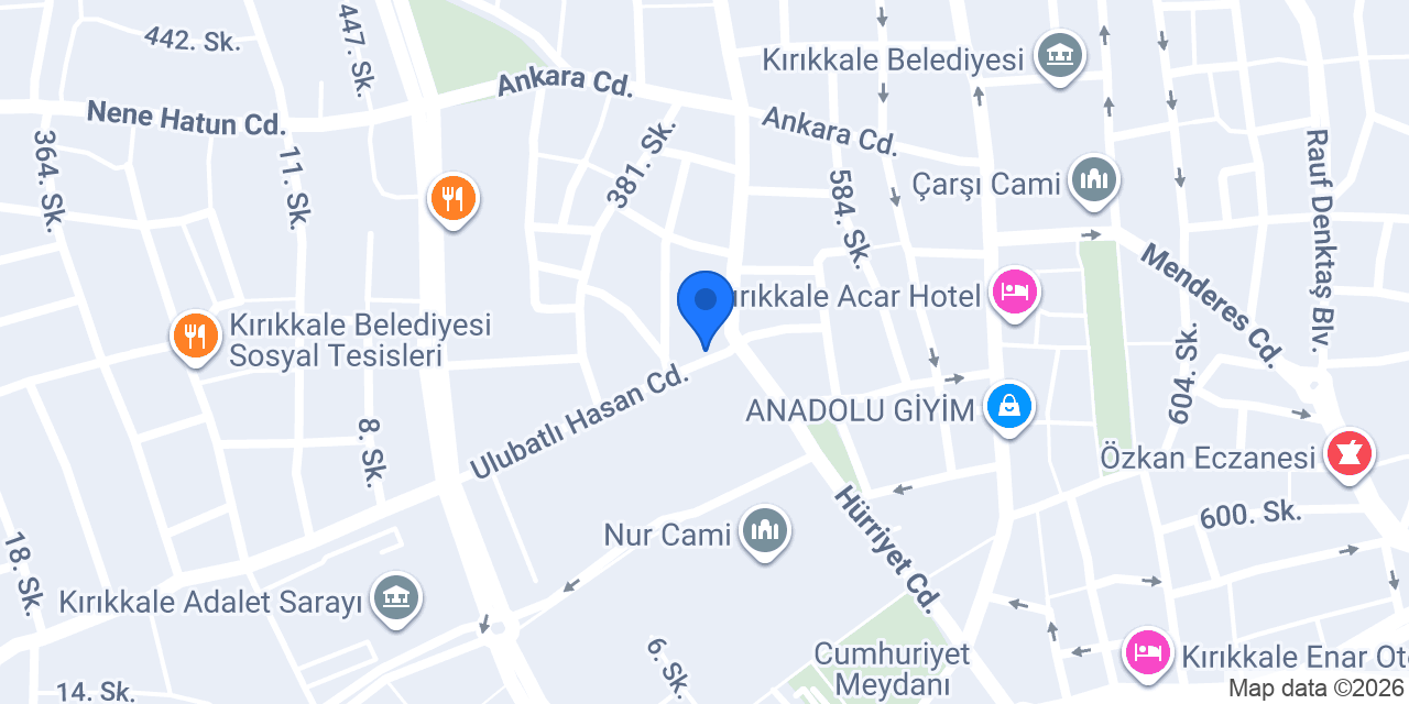 Yıldız Hamamı konumu