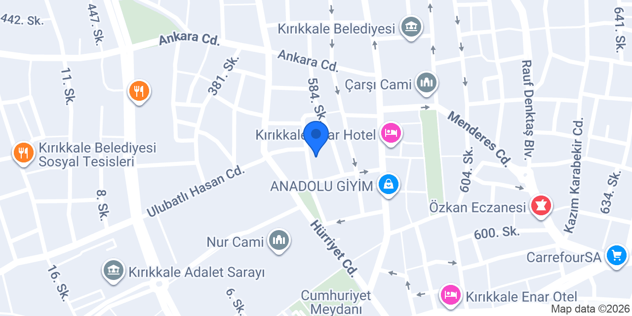 Av.Samet Yılmaz Hukuk Burosu konumu