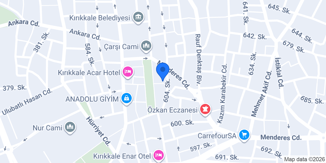 Kale Anahtar, Kırıkkale Çilingir, Kırıkkale Anahtarcı konumu