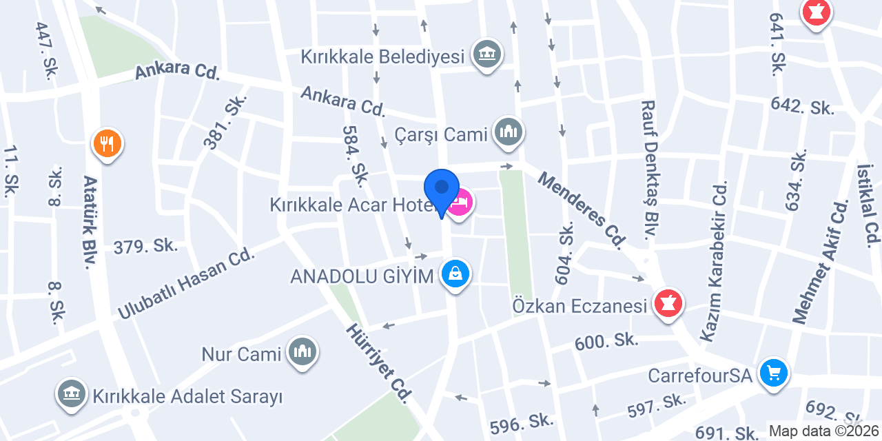 İş Yatırım Kırıkkale İrtibat Bürosu konumu