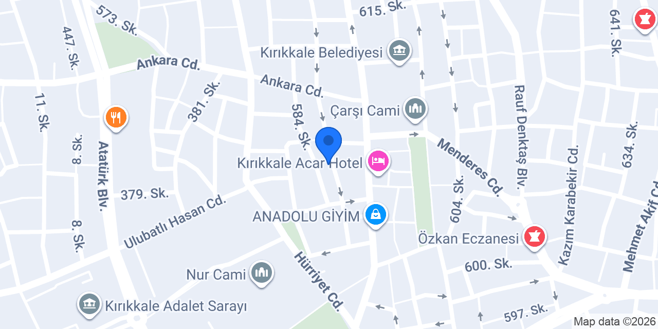 Kerem çiçekçilik konumu