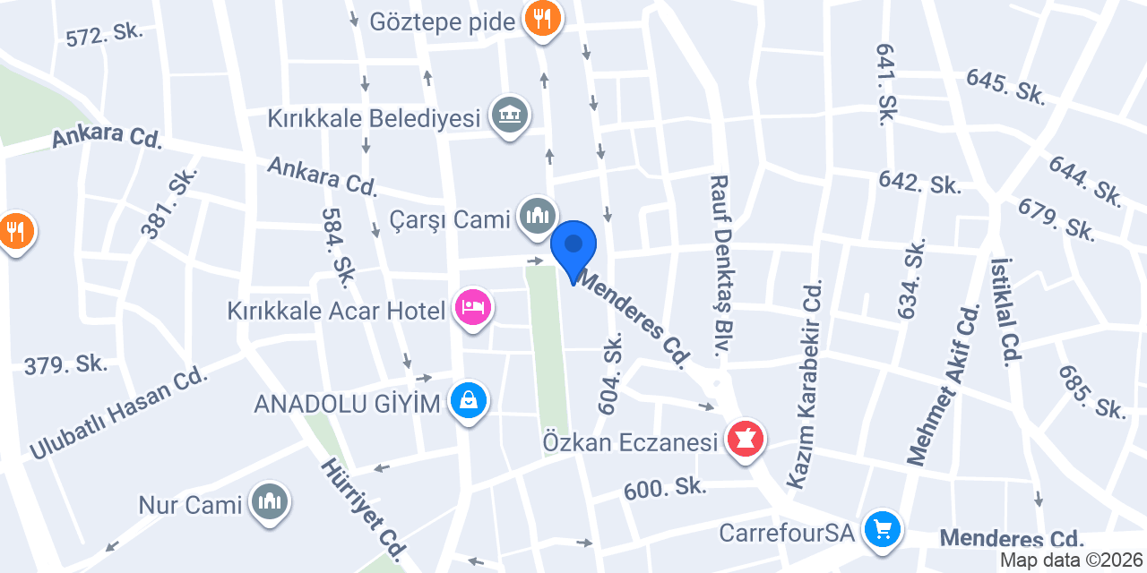 Akın Dil Eğitim Merkezi konumu