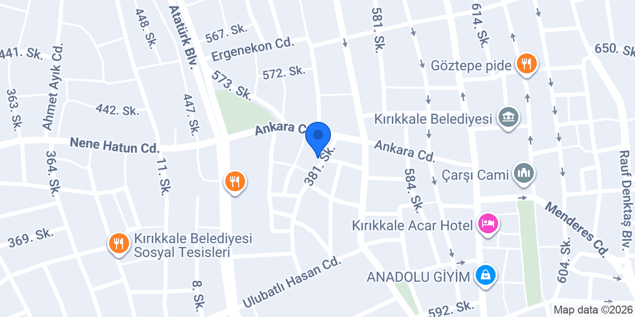 Toprak Rent A Car konumu