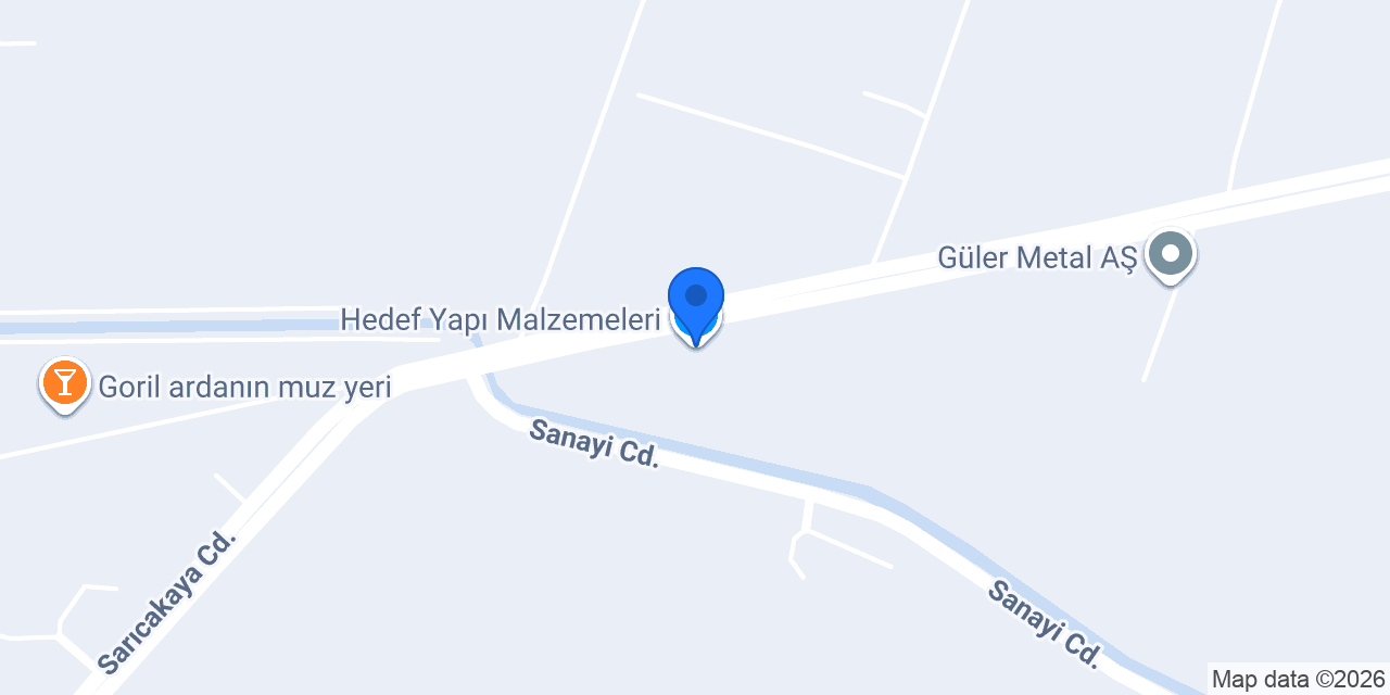 Hedef Yapı Malzemeleri konumu