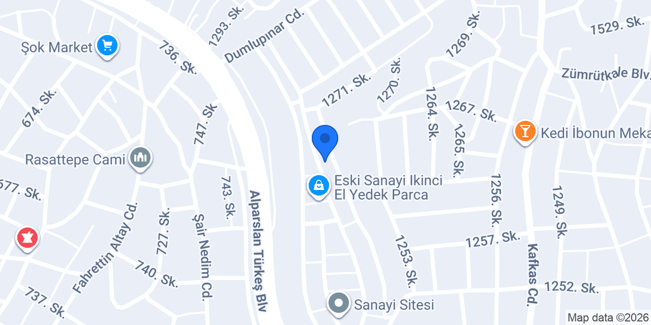 GÜLCÜ ALÜMİNYUM konumu