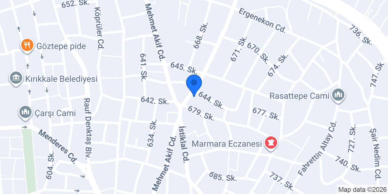 Kırıkkale Baloğlu kasap konumu