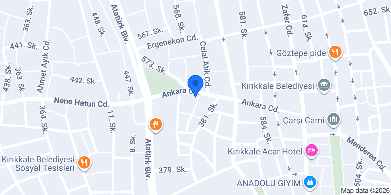 Antepli Tatlıcım Emre Usta konumu