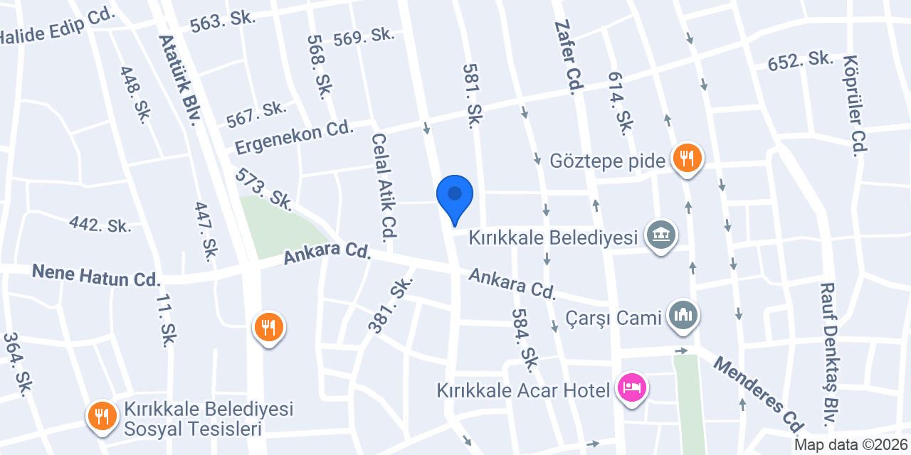 Yıldız Cam Balkon konumu