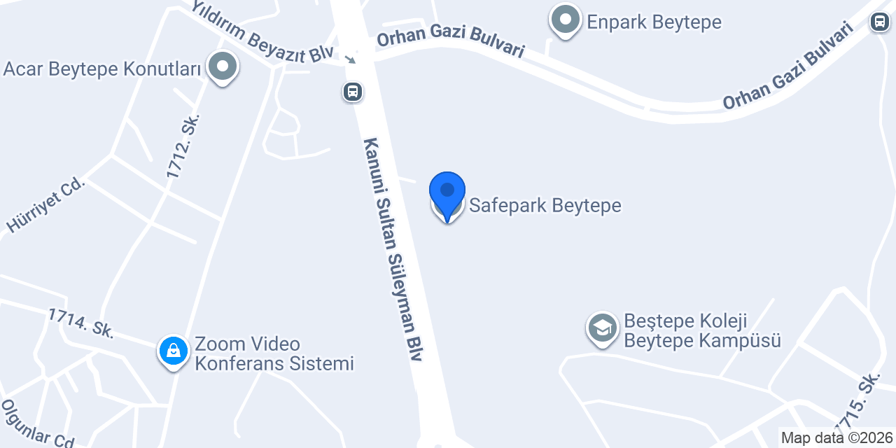 Safepark Beytepe konumu