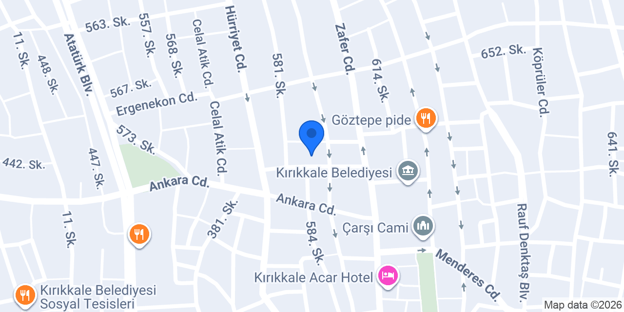 Kırıkkale Beren Çiçekci konumu
