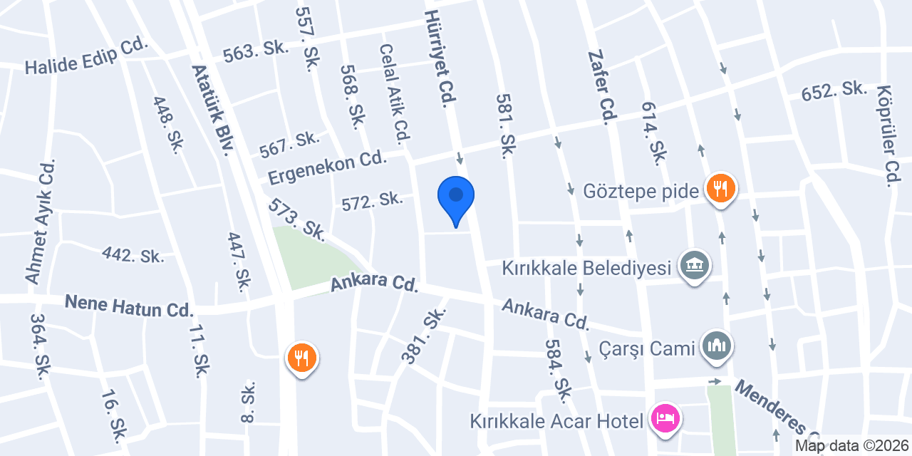 Arınık Grup Mühendislik konumu