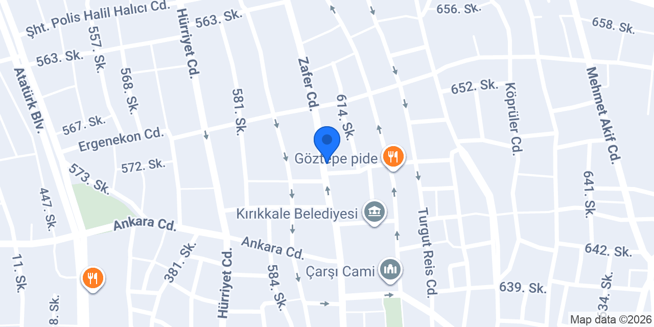 Feza Elektronik Kırıkkale konumu