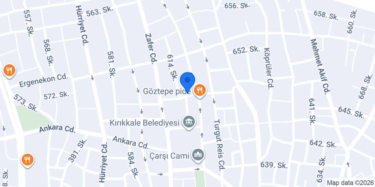 ARZ YEMEK konumu