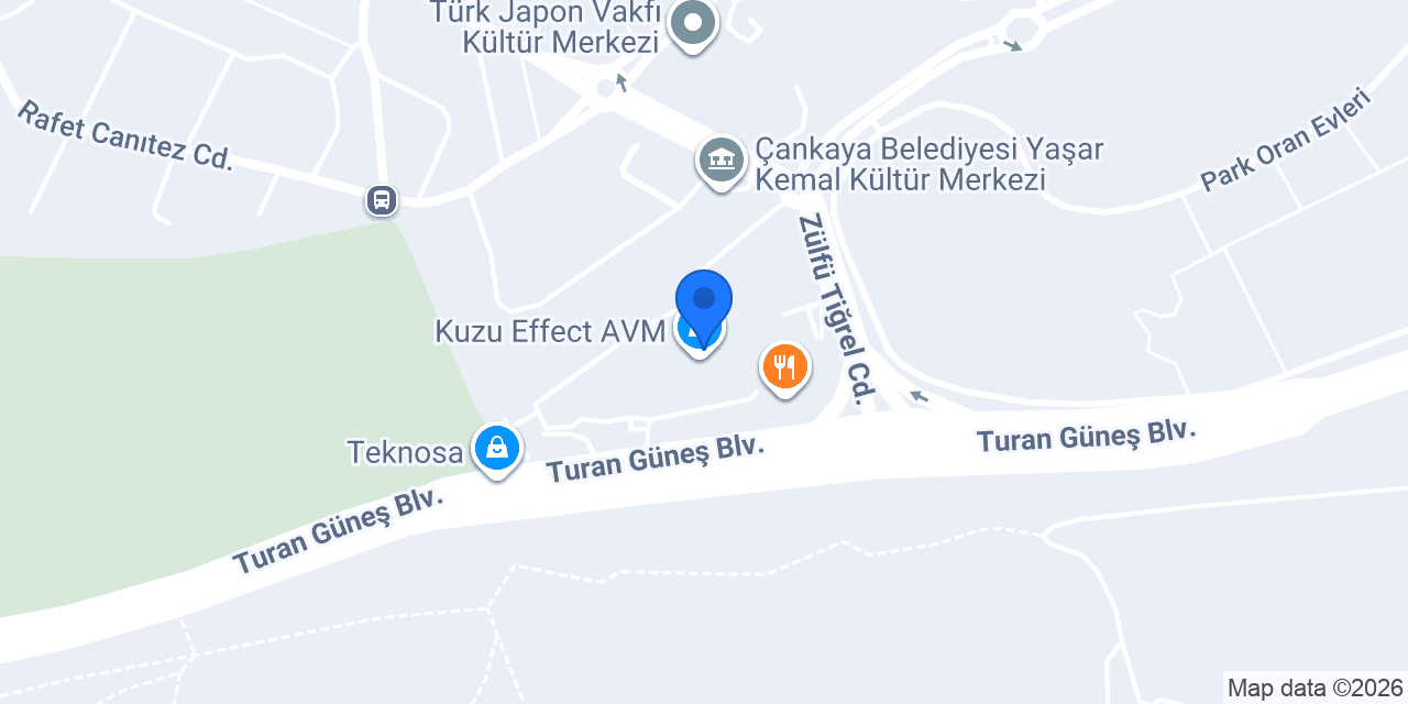 Giotto Restaurant Kuzu Effect AVM konumu