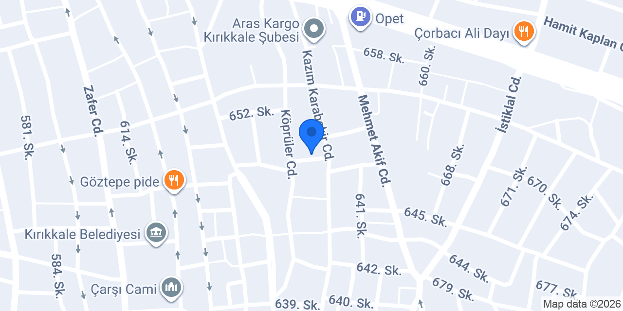 Umut Çatı Oluk konumu