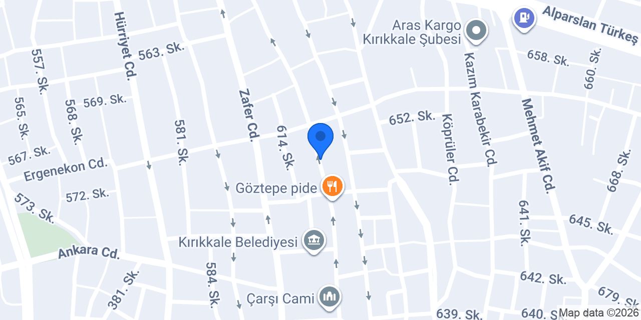 Demirdöküm Yetkili Servisi konumu