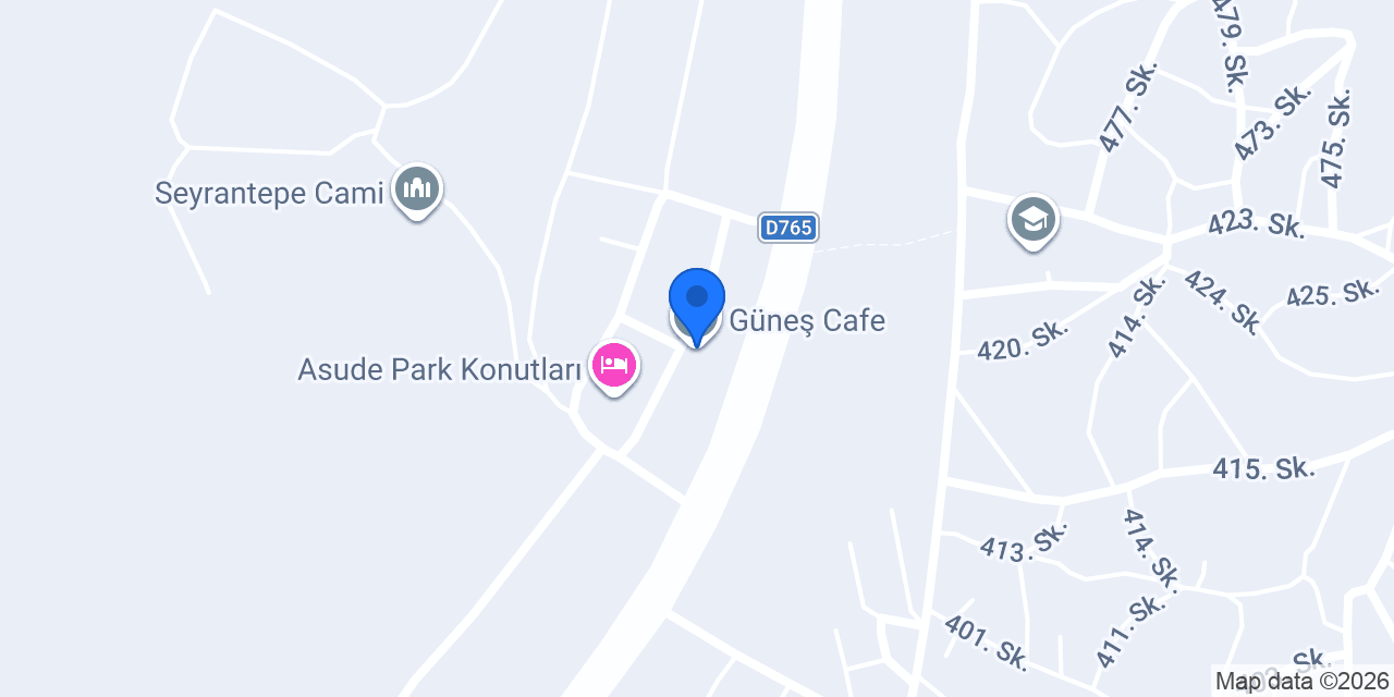 Güneş Cafe konumu