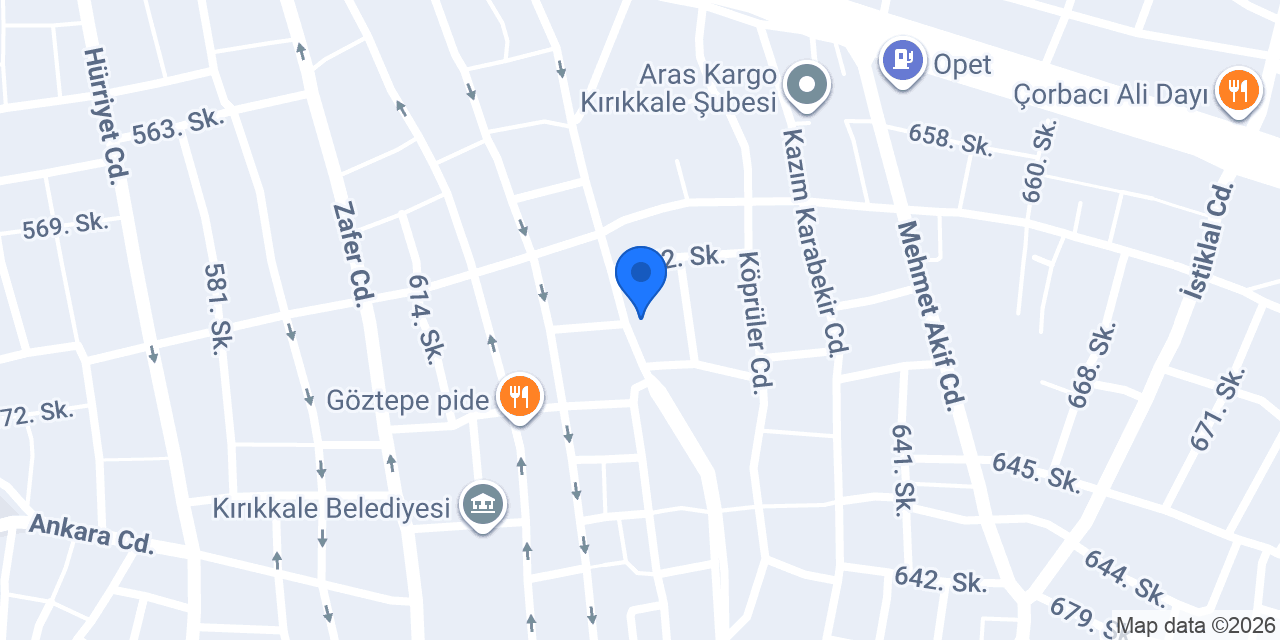 KIRIKKALE ECZANESİ konumu