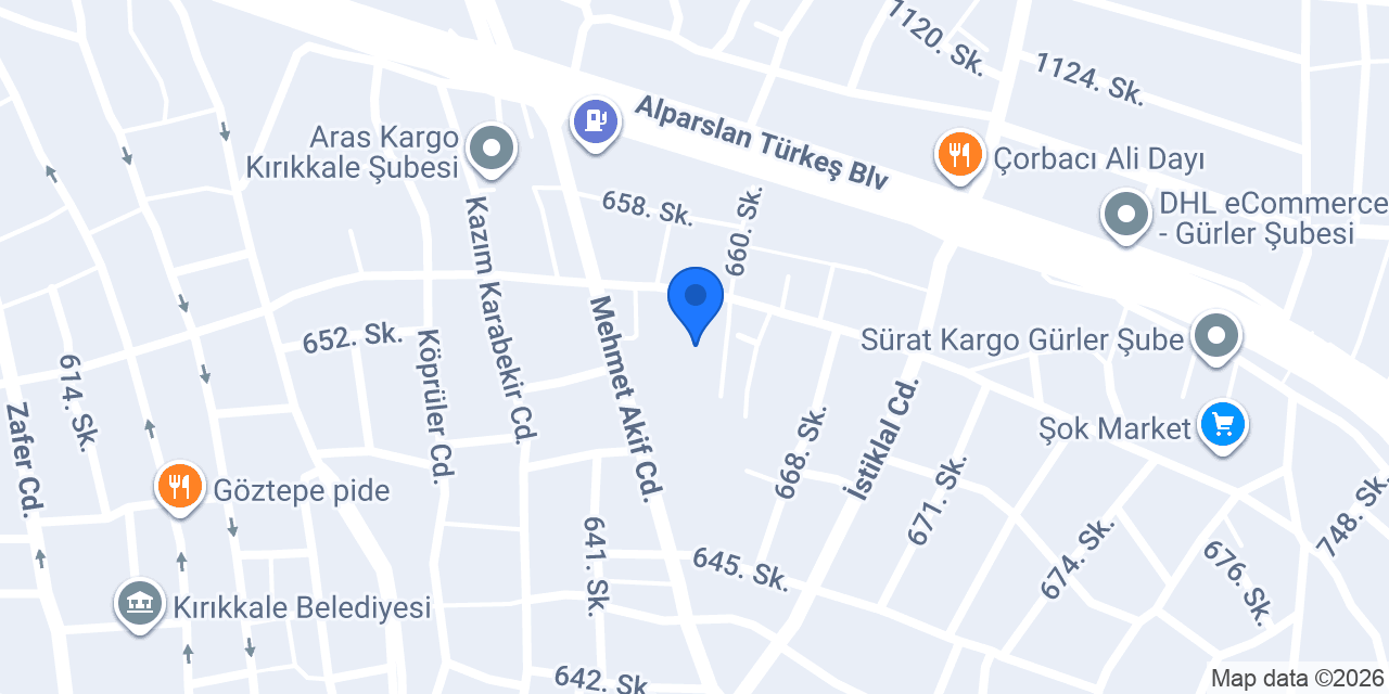 İstiklal İlkokulu konumu