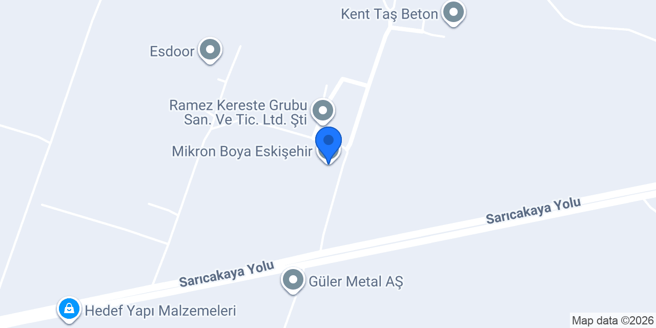 Mikron Boya Eskişehir konumu