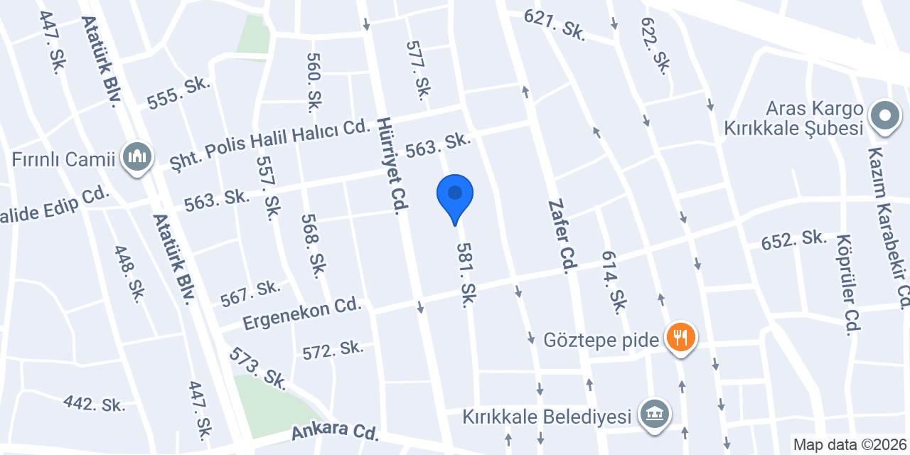 Tinaz İlkokulu konumu