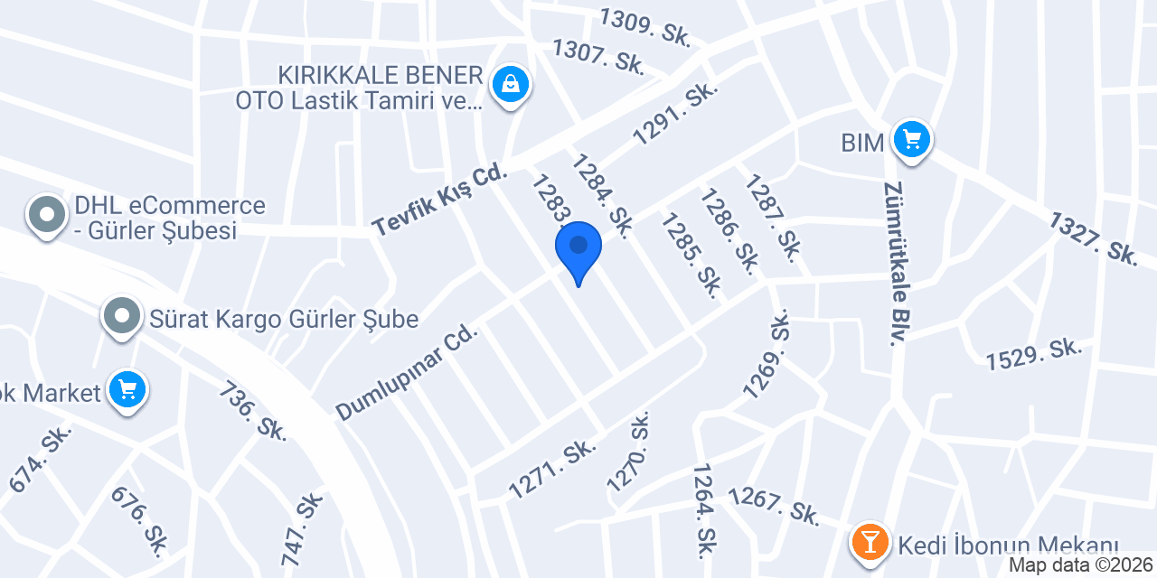 Dönerci Nuri Usta konumu