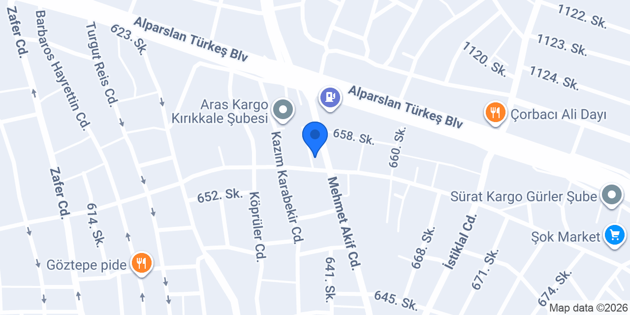 Kırıkkale Ulusan Çadır & Tente konumu
