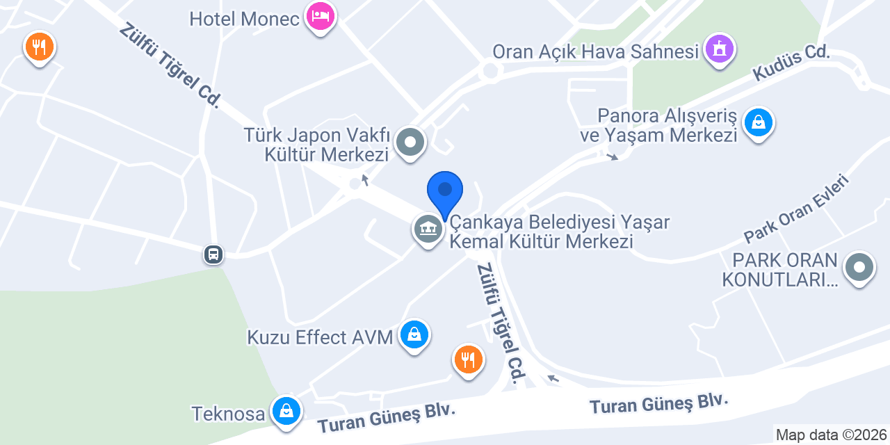 Ziraat Bankası Oran Şubesi konumu