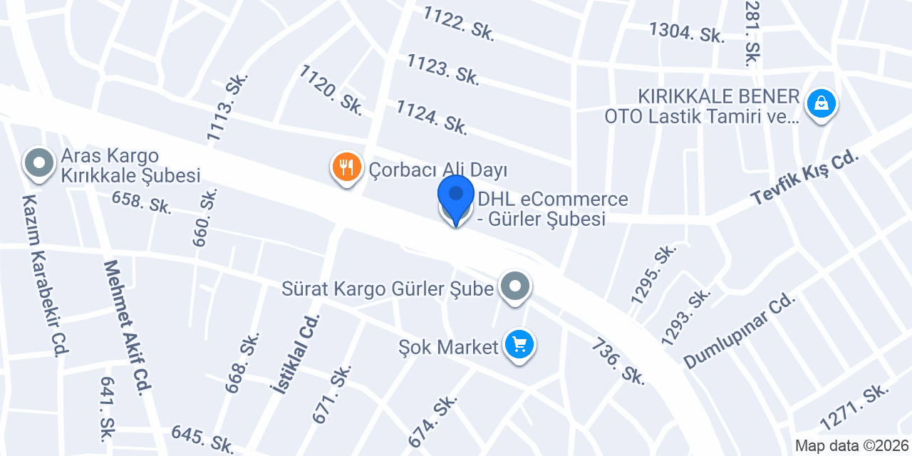 DHL eCommerce - Gürler Şubesi konumu