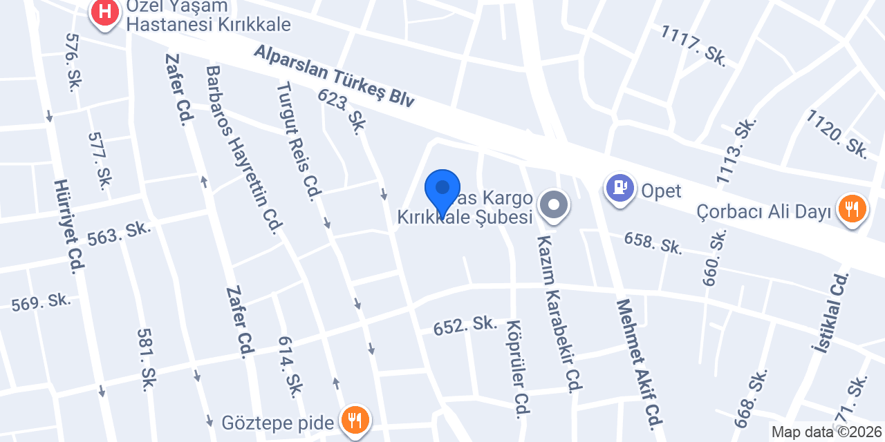 Kırıkkale Murat Öztürk Diş Hekimi konumu
