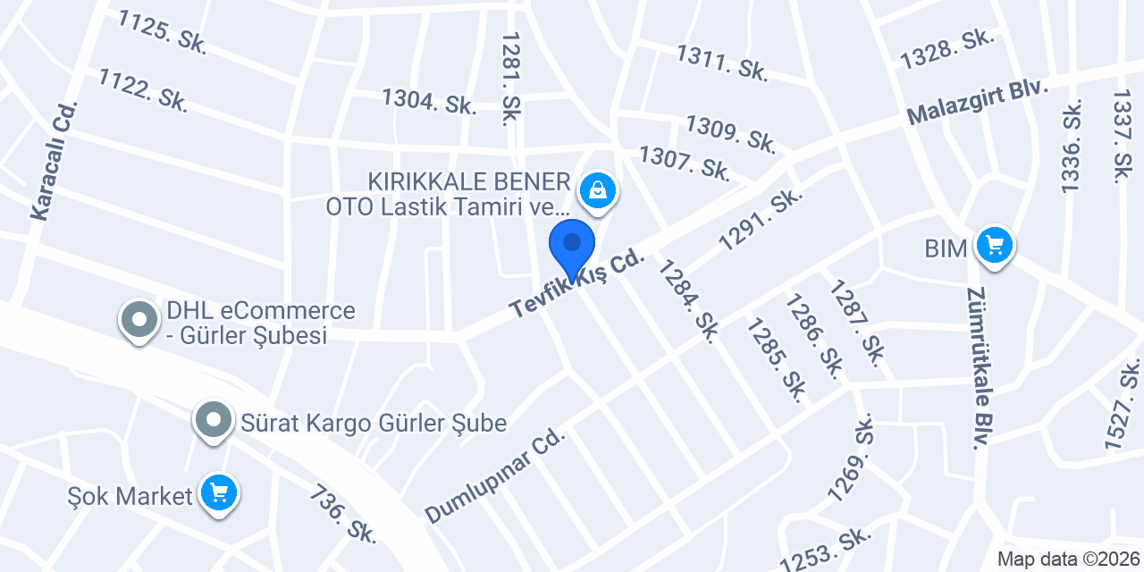 Arslan Oto Kurtarma konumu
