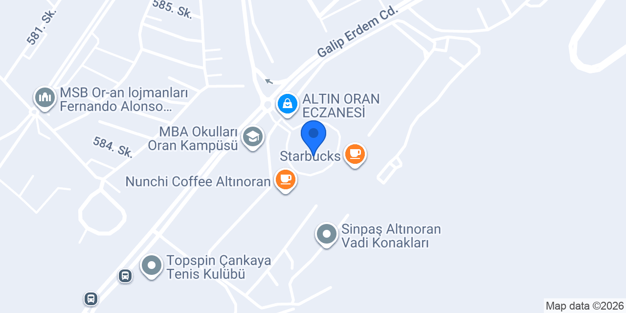 Perifit Studio Çankaya konumu