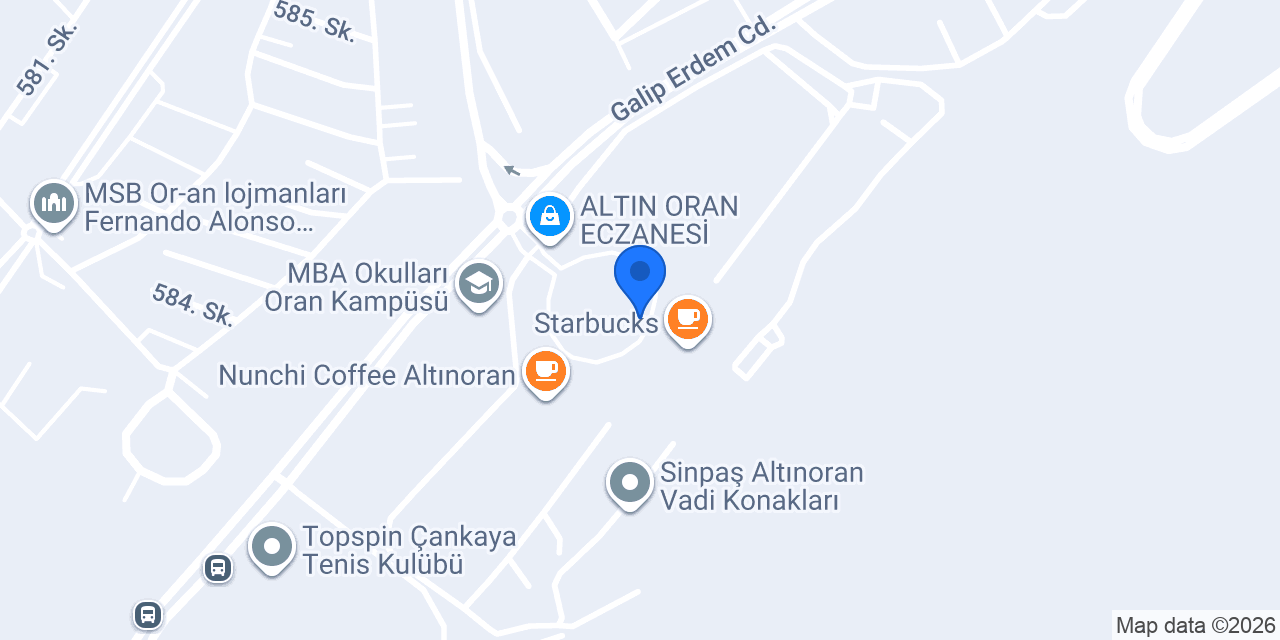 İnci Oran SpA ve MASAJ konumu