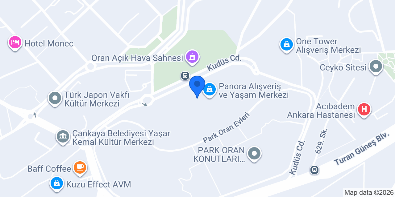 Oran Mobil Çilingir konumu
