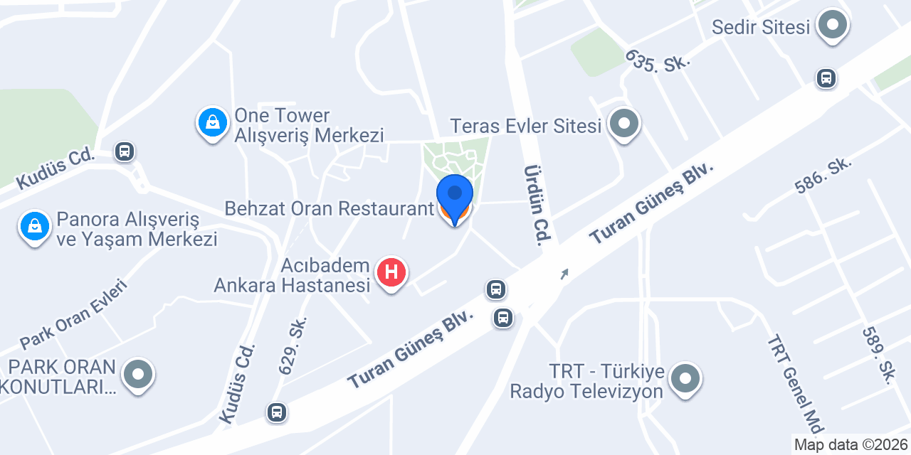 Behzat Oran Restaurant konumu
