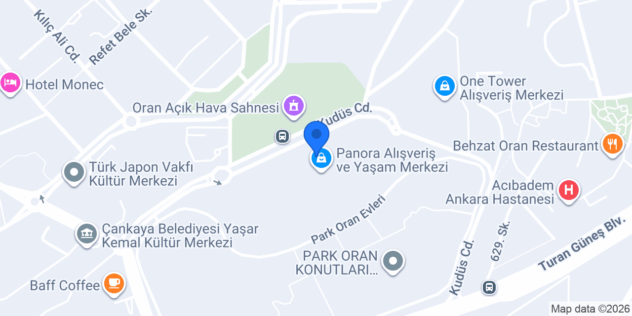 Göz Grup optik Panora konumu