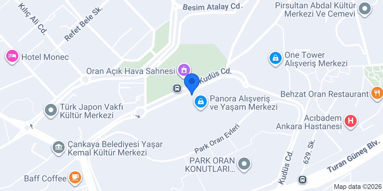 Parisli Cemil Kuaför Panora AVM konumu