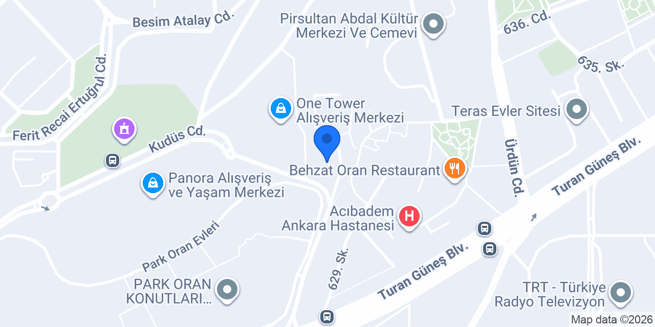 TBMM Lojmanları Parkı konumu