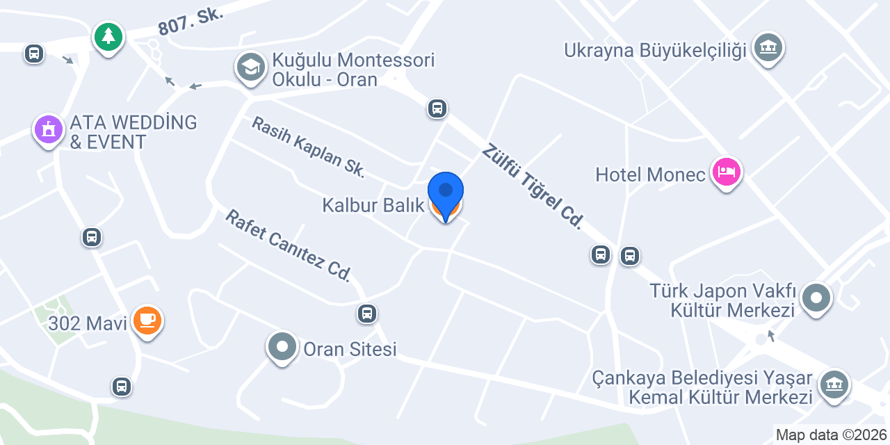 Kalbur Balık konumu
