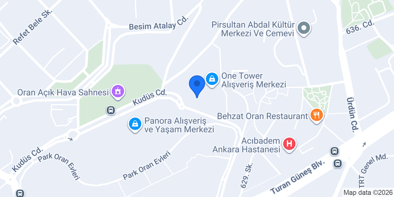 Küpeli Meyhane One Tower konumu