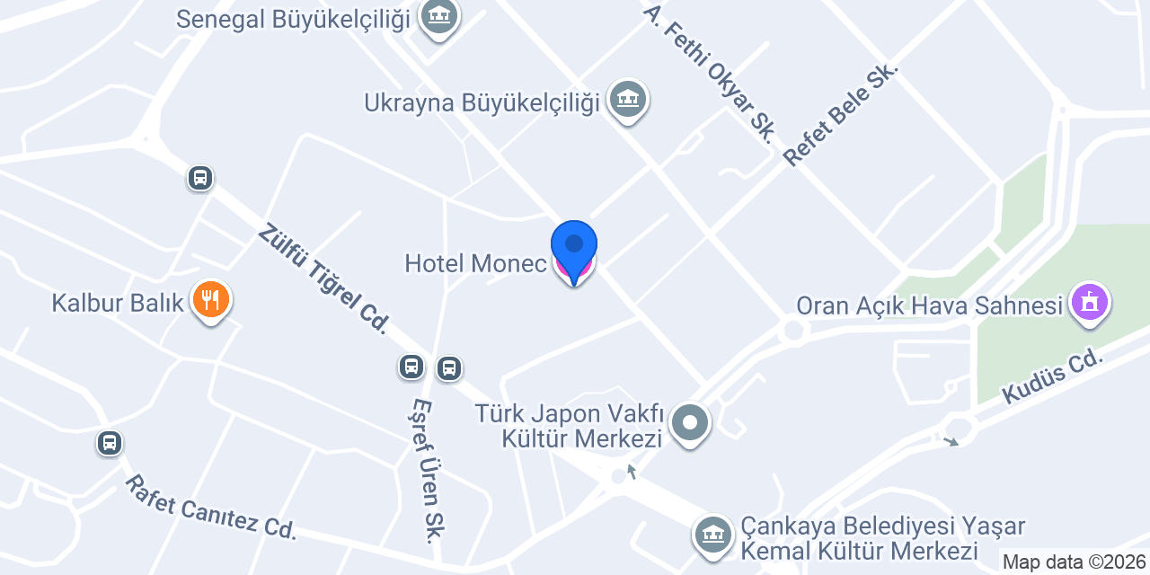 Hotel Monec konumu