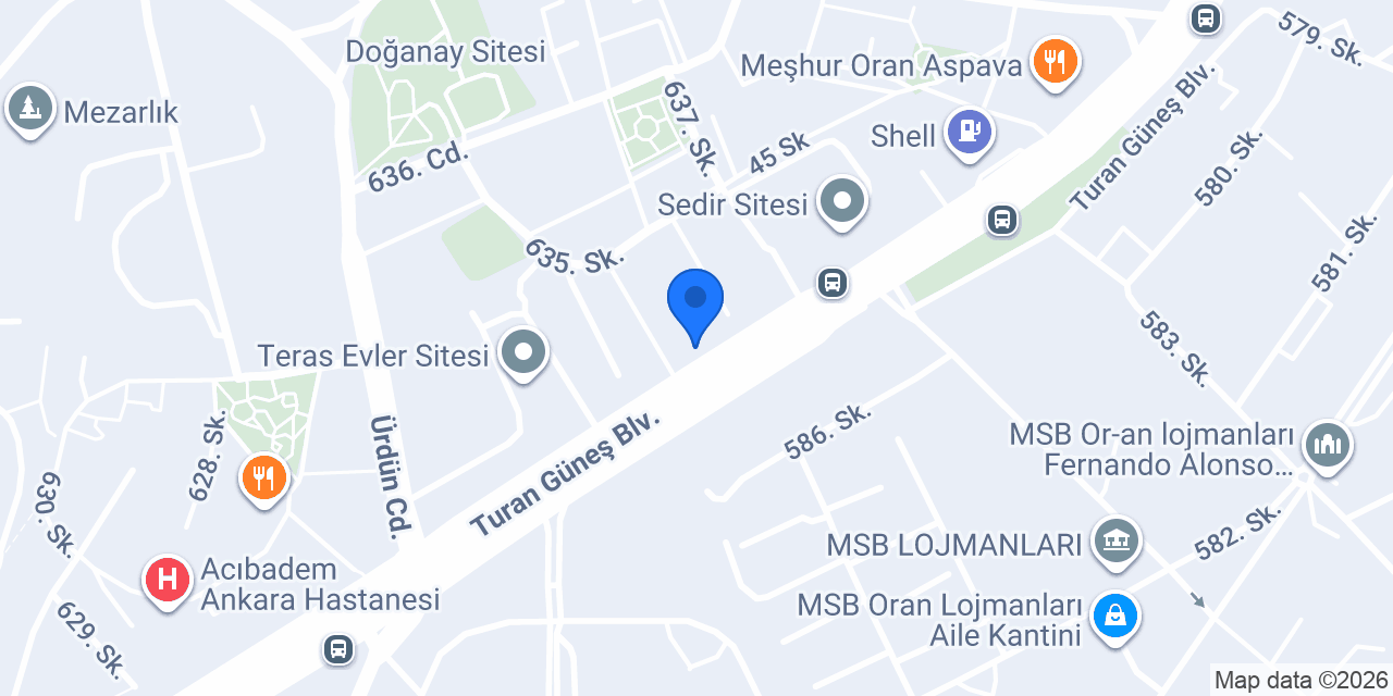 Delta Bisiklet Oran konumu