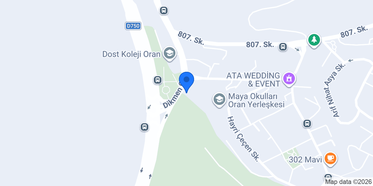 Atametis Taksi Durağı konumu